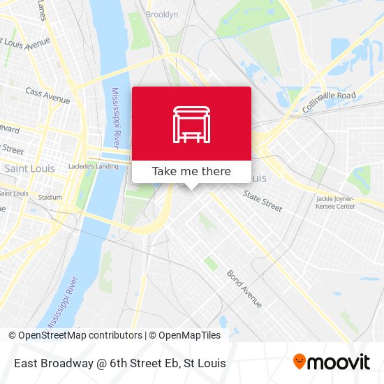 Mapa de East Broadway @ 6th Street Eb