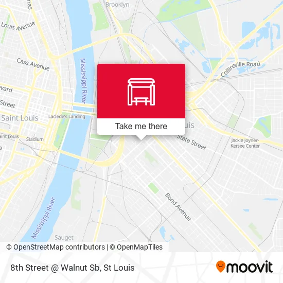 Mapa de 8th Street @ Walnut Sb