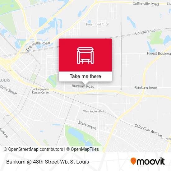 Bunkum @ 48th Street Wb map