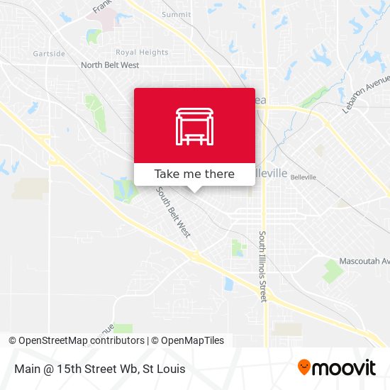 Main @ 15th Street Wb map