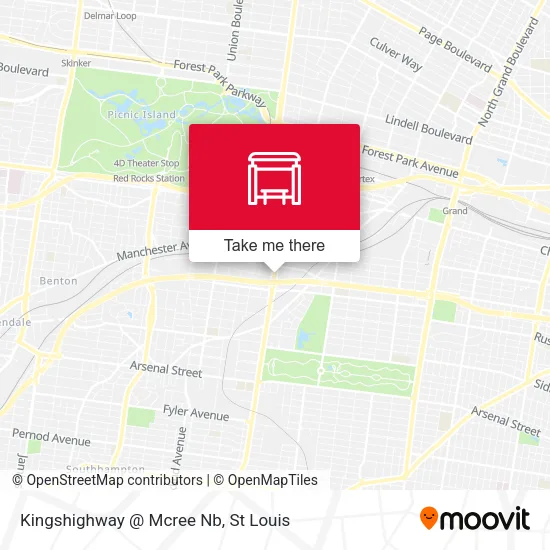 Mapa de Kingshighway @ Mcree Nb