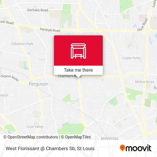 Mapa de West Florissant @ Chambers Sb