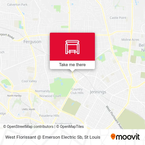 West Florissant @ Emerson Electric Sb map