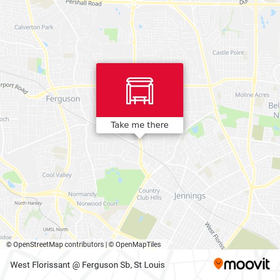 Mapa de West Florissant @ Ferguson Sb