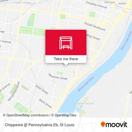 Chippewa @ Pennsylvania Eb map