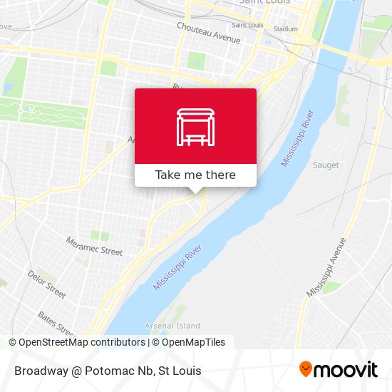 Broadway @ Potomac Nb map