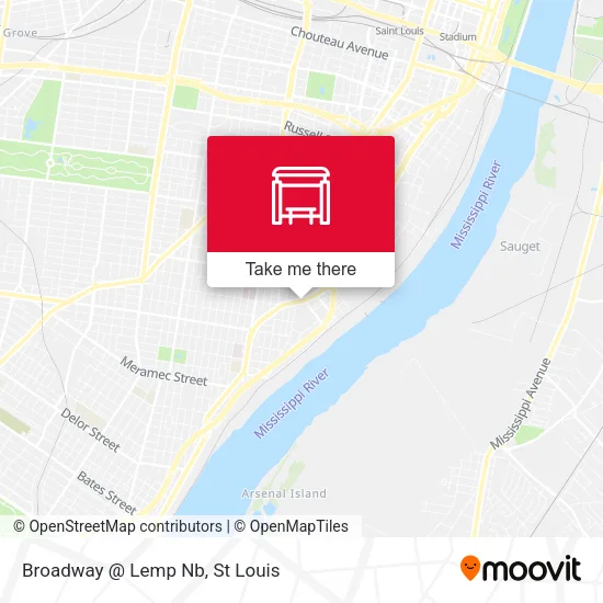 Broadway @ Lemp Nb map