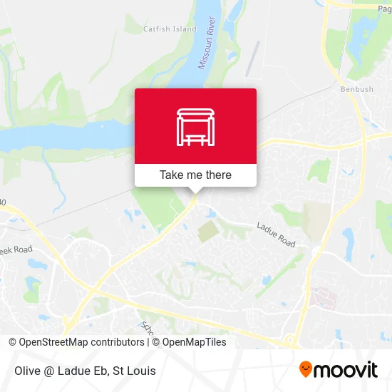 Olive @ Ladue Eb map