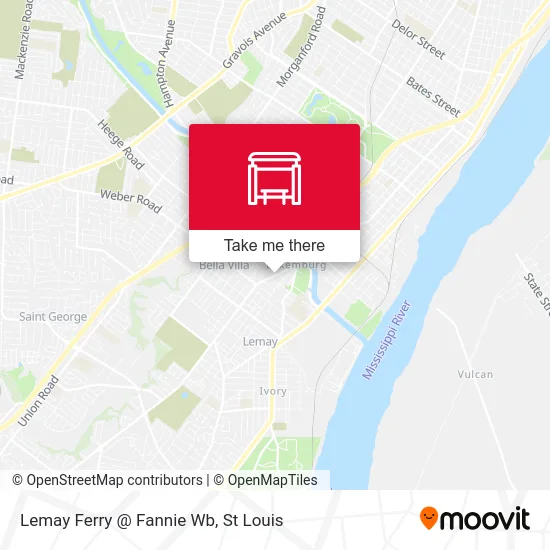 Lemay Ferry @ Fannie Wb map