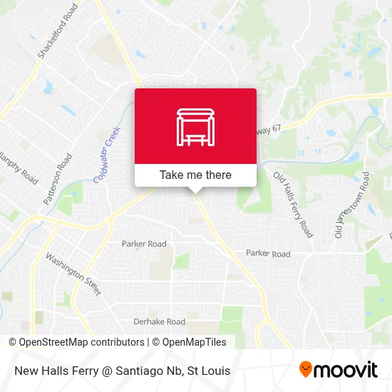 New Halls Ferry @ Santiago Nb map