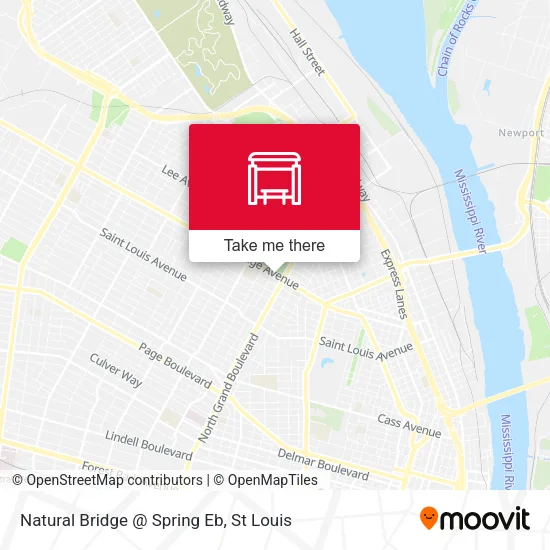 Natural Bridge @ Spring Eb map