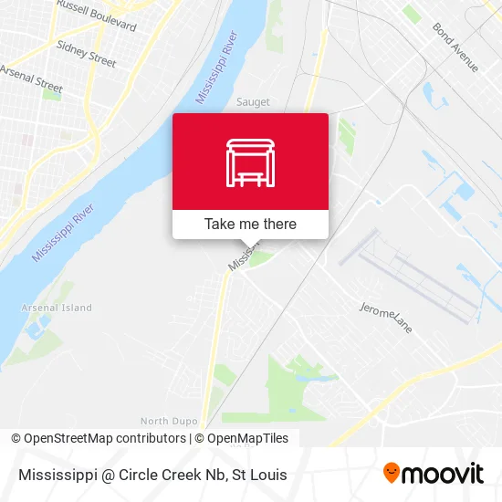 Mississippi @ Circle Creek Nb map