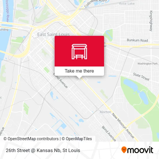 26th Street @ Kansas Nb map