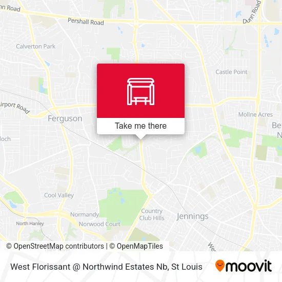 West Florissant @ Northwind Estates Nb map
