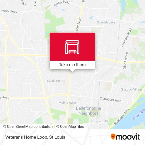 Veterans Home Loop map