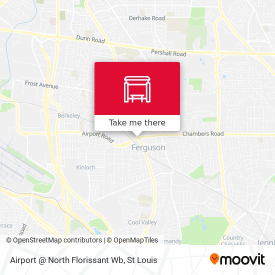 Airport @ North Florissant Wb map