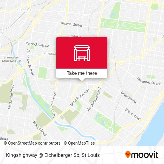 Mapa de Kingshighway @ Eichelberger Sb