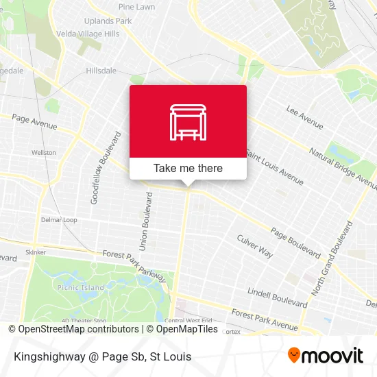 Mapa de Kingshighway @ Page Sb