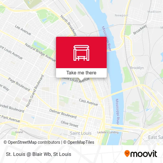 St. Louis @ Blair Wb map
