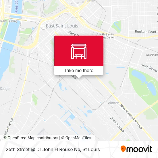 26th Street @ Dr John H Rouse Nb map