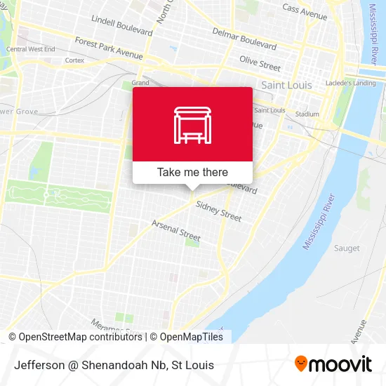 Jefferson @ Shenandoah Nb map