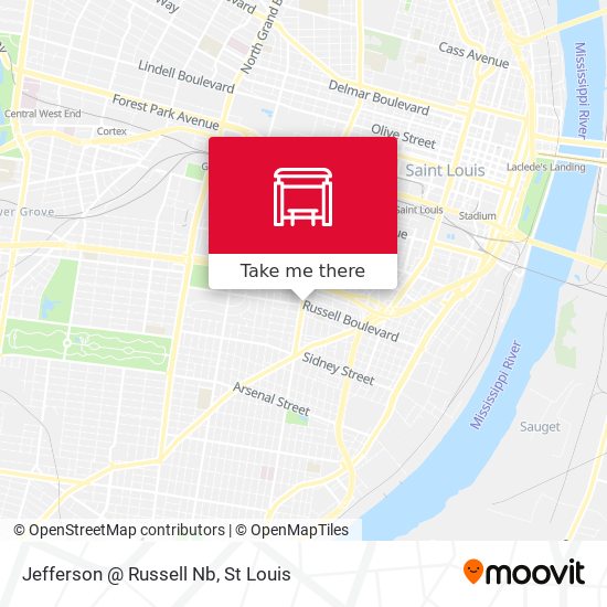 Jefferson @ Russell Nb map
