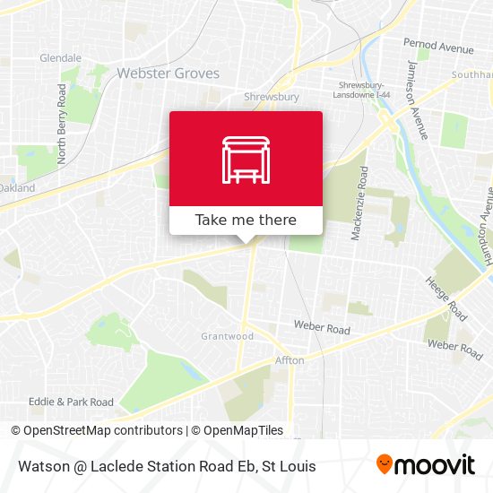 Watson @ Laclede Station Road Eb map