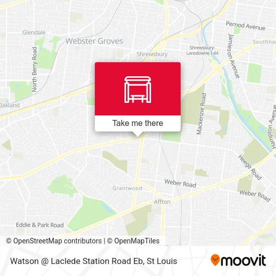 Watson @ Laclede Station Road Eb map