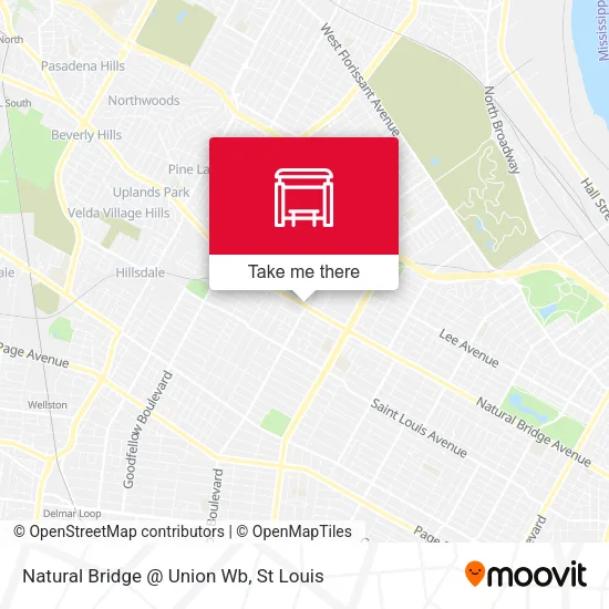 Mapa de Natural Bridge @ Union Wb