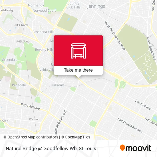 Mapa de Natural Bridge @ Goodfellow Wb