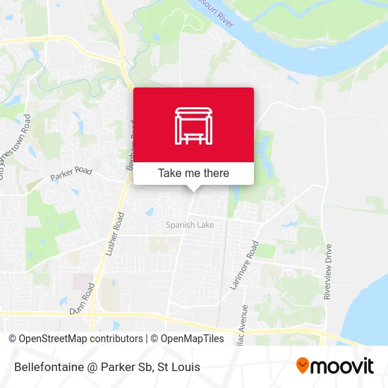 Bellefontaine @ Parker Sb map