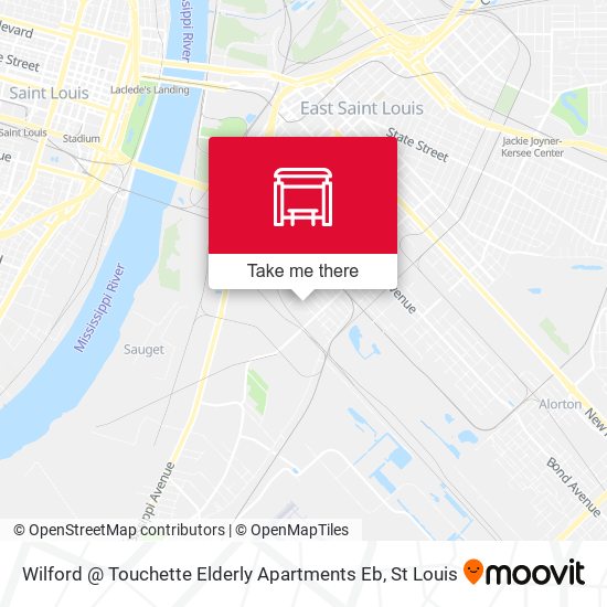 Mapa de Wilford @ Touchette Elderly Apartments Eb