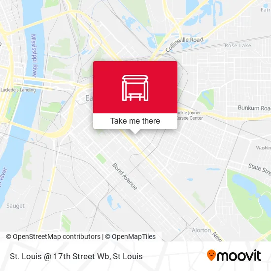 St. Louis @ 17th Street Wb map