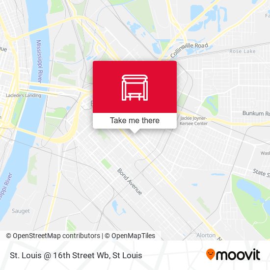 St. Louis @ 16th Street Wb map