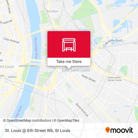 St. Louis @ 6th Street Wb map
