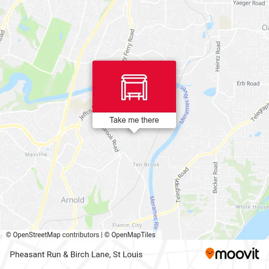 Pheasant Run & Birch Lane map