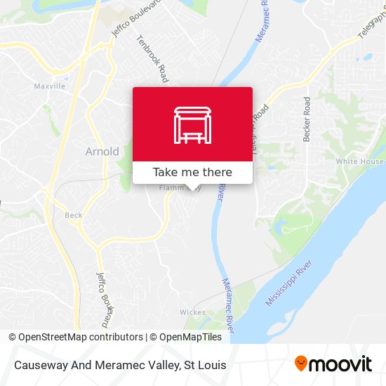 Causeway And Meramec Valley map