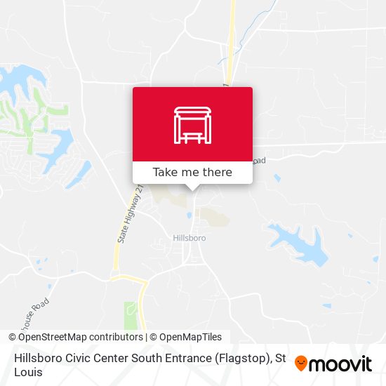 Mapa de Hillsboro Civic Center South Entrance (Flagstop)