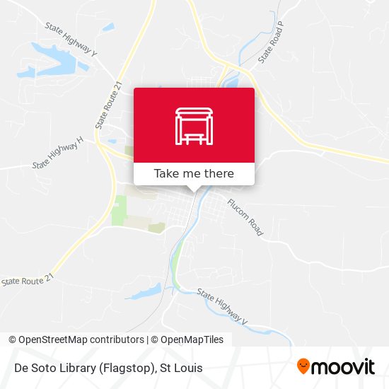 De Soto Library (Flagstop) map
