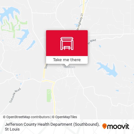 Mapa de Jefferson County Health Department (Southbound)