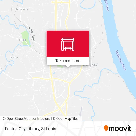 Festus City Library map
