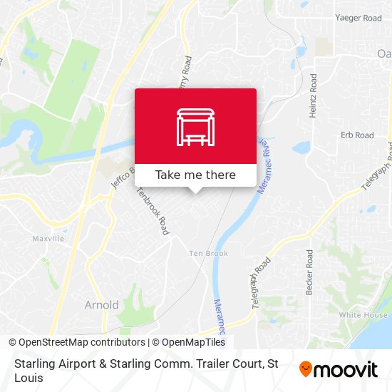 Starling Airport & Starling Comm. Trailer Court map