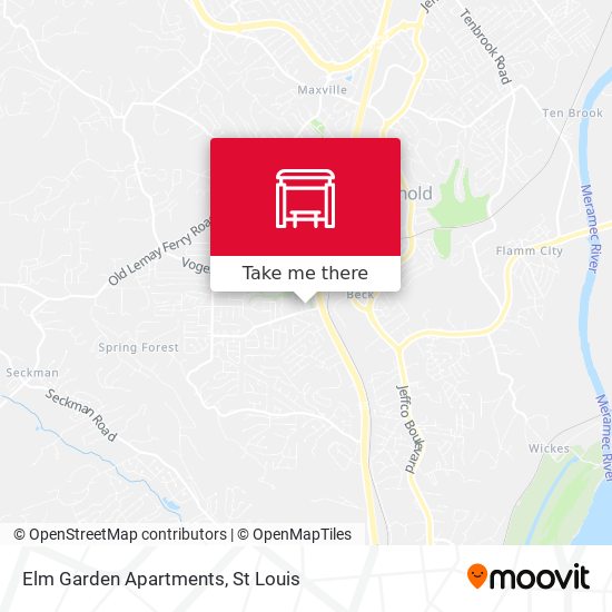 Mapa de Elm Garden Apartments