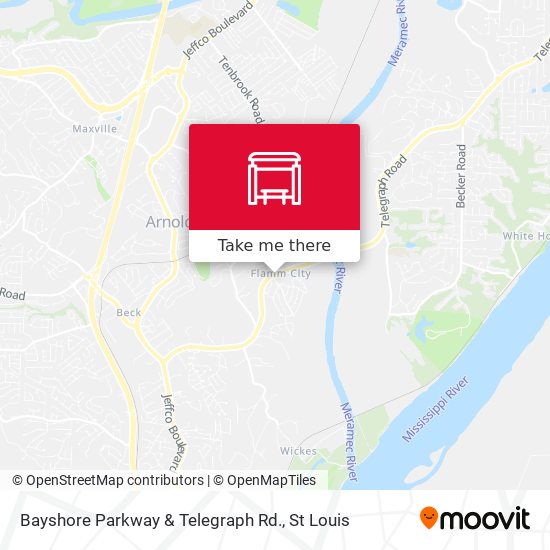 Bayshore Parkway & Telegraph Rd. map