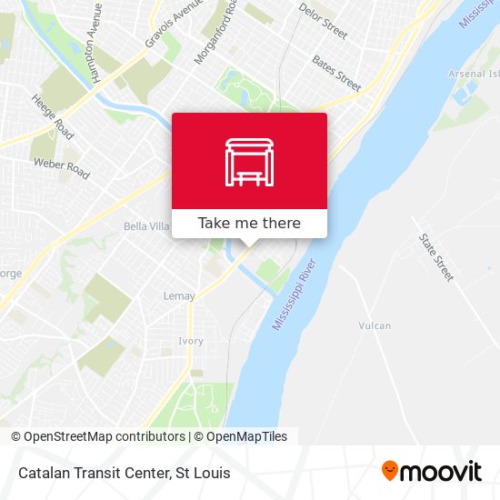 Catalan Transit Center map