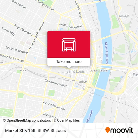 Market St & 16th St SW map