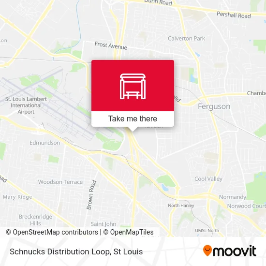 Schnucks Distribution Loop map