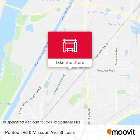 Mapa de Pontoon Rd & Missouri Ave