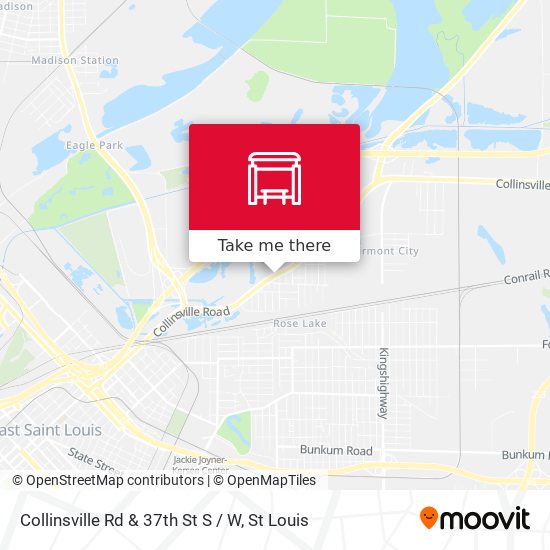 Collinsville Rd & 37th St S / W map