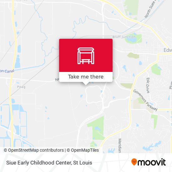 Siue Early Childhood Center map